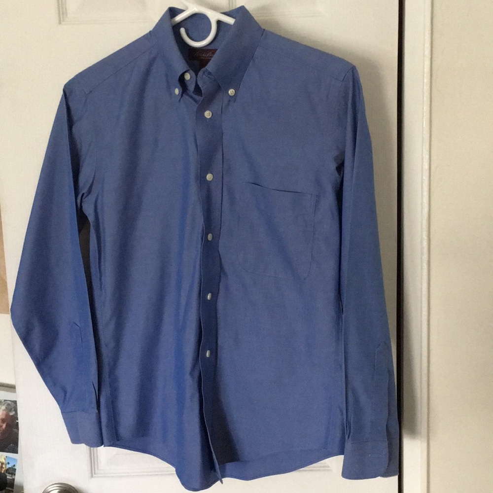 Brooks Brothers Boys Dress Shirt Blue 14 like new